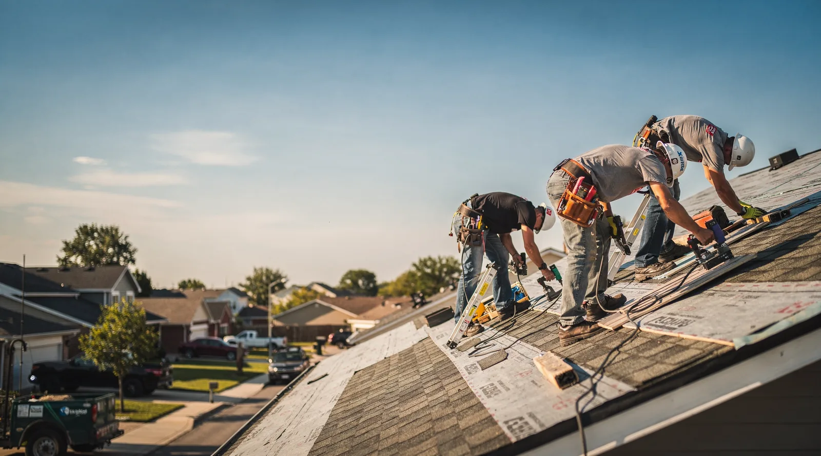 Roof Tarp Installation in North Stonington, CT